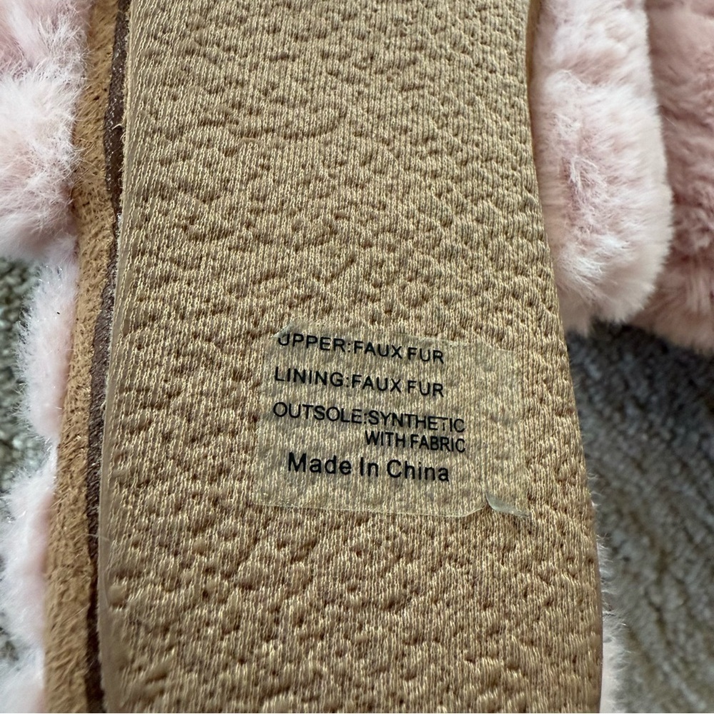 Madewell • Quilted Scuff Slippers in Recycled Faux Fur Size 6. like new - Picture 6 of 13